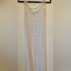 Beautiful fishnet maxi cover up!